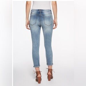 Jessica simpson bloom baby high rise forever rolled‎ ankle jeans size 8/29 new
